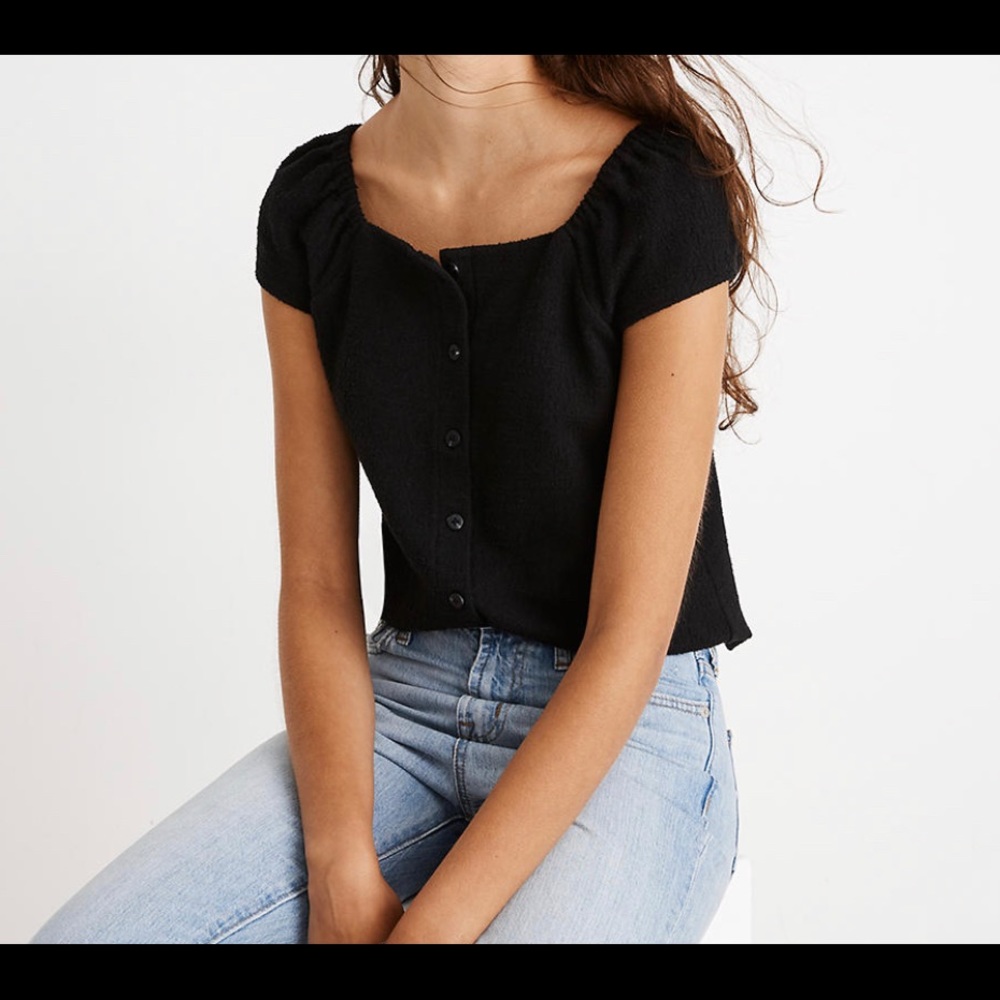 Madewell Texture and Thread Button Up Top